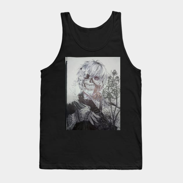 Kaneki Tank Top by weirdcraftian